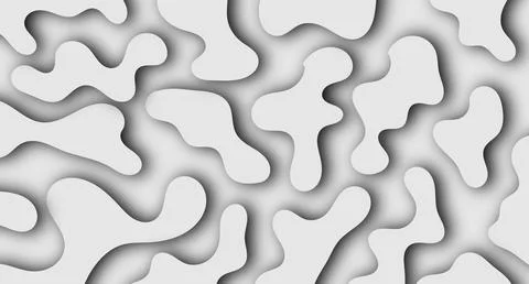 Organic Blob Shadow Pattern Stock Illustration