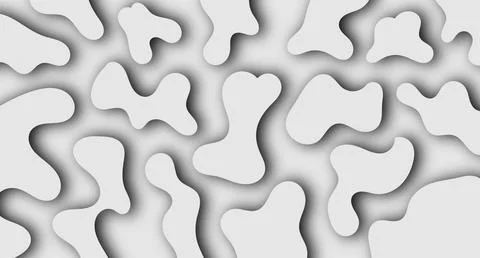 Organic Blob Shadow Pattern Stock Illustration
