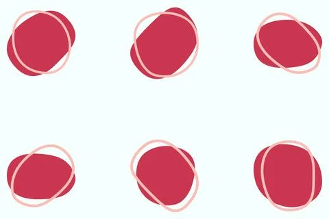 Organic blob shape design set Stock Illustration