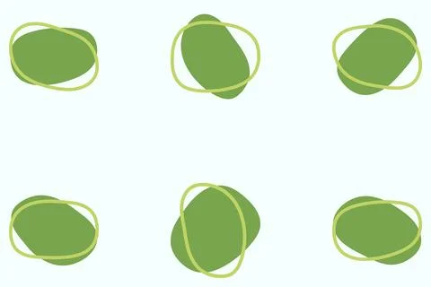 Organic blob shape design set Stock Illustration