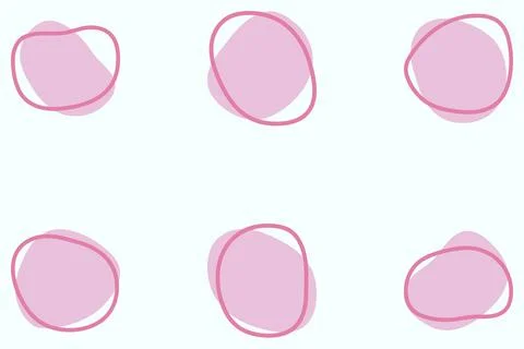 Organic blob shape design set Stock Illustration