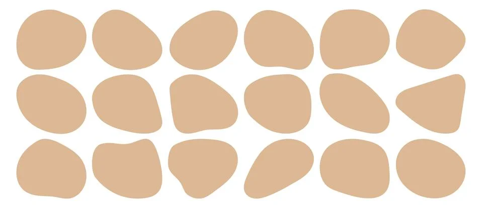 Organic blob shape with irregular form abstract vector illustration. Random oval Illustrazione stock