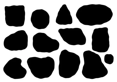 Organic blob shape with irregular form abstract vector illustration. Random.. Stock Illustration