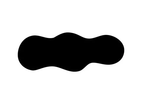 Organic blob vector illustration isolated on white Stock Illustration
