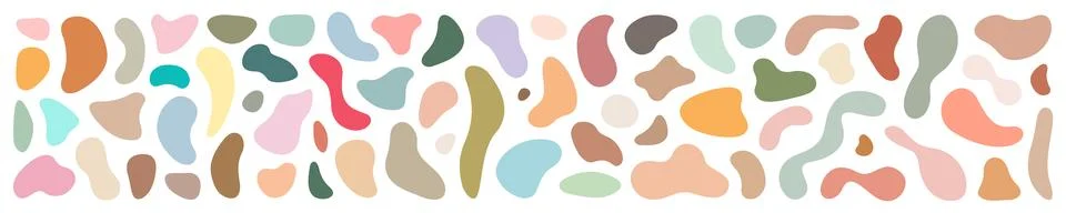 Organic blotch shape. Liquid shape elements. Set of modern graphic elements.. Stock Illustration