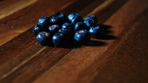 Organic Blueberries Stock Footage 171600257