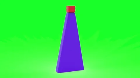 Organic Bottle motion Graphics Stock Footage 347523795