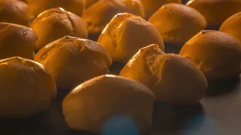 Organic bread baking in oven. Homemade fresh bread. Timelapse. Loaf is raised Stock-Footage 336576515