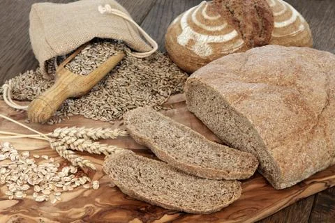 Organic Brown Bread Stock Photos
