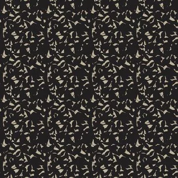 Organic brushstroke foliage textile pattern design in black and beige for f.. Stock Illustration