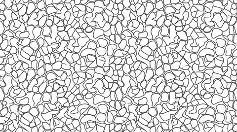 Organic bubble cell structure pattern with fluid rounded shapes and modern .. Stock Illustration