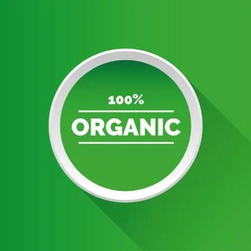 Organic button Stock Illustration