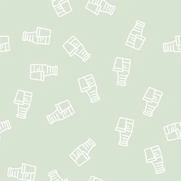 Organic cabbage juice line vector seamless pattern Ilustración de archivo