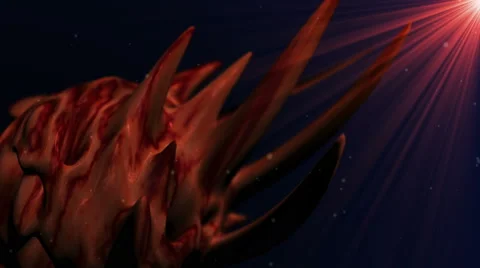 Organic cell evolution. virus attack the leukocyte, viruses attacking cells or b Stock Footage 65529063