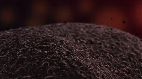 Organic cell evolution. virus attack the leukocyte, viruses attacking cells Stock Footage 65529914