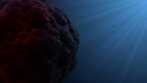 Organic cell evolution. virus attack the leukocyte, Medical Concept. human cells Stock Footage 74973113