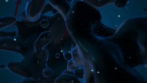Organic cells virus Video stock 78415819