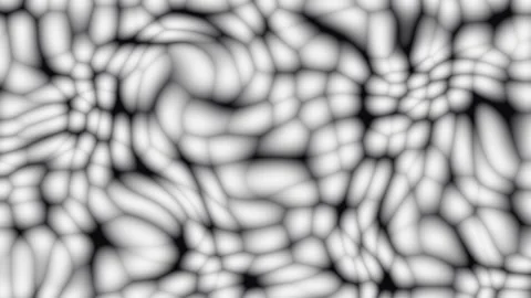 Organic cellular structures with smooth fluid animation during a soft light.. Vídeo Stock 341652691