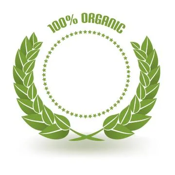 Organic Certificate Illustrazione stock