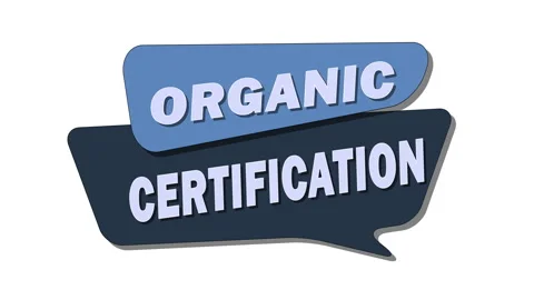 Organic certification is a verification process that ensures products Stock Footage 305155814