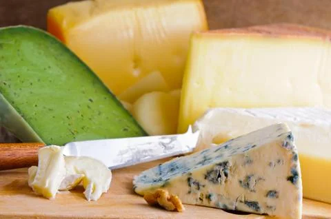 Organic cheese Stock Photos