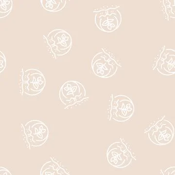 Organic chemistry line seamless pattern 스톡 일러스트