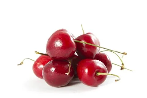 Organic cherries Stock Photos
