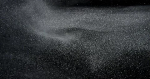 Organic cloudy system of dust particles on black screen overlay. Filmed with RED 스톡 동영상 220911712