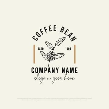 coffee bean vector logo