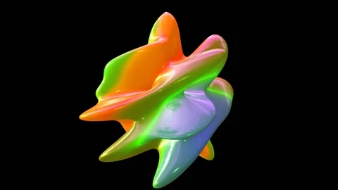 Organic Colorful Loop Animated Background Stock Footage 276497237