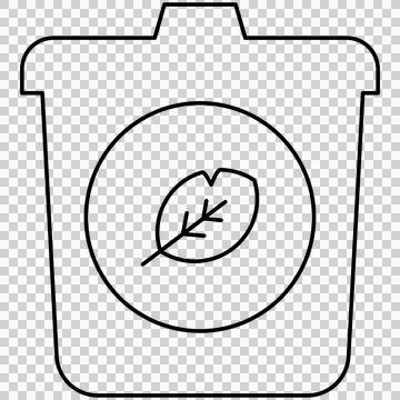 Organic compost waste Illustrazione stock