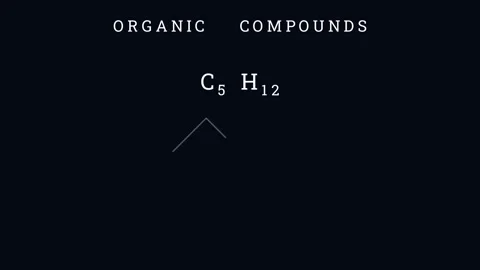 The organic compounds Vídeo Stock 335190753