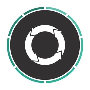 Organic computer symbol Stock Illustration