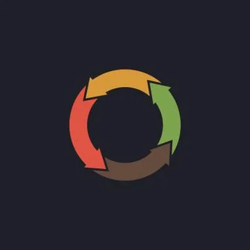 Organic computer symbol Illustrazione stock