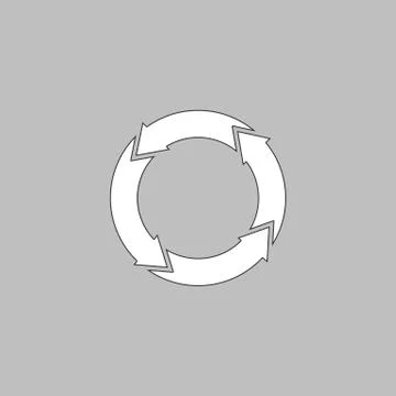Organic computer symbol Illustrazione stock