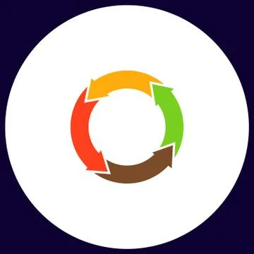 Organic computer symbol Stock Illustration