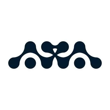 Organic connect pattern with metaball molecules. Geometric blob shapes and .. Stock Illustration