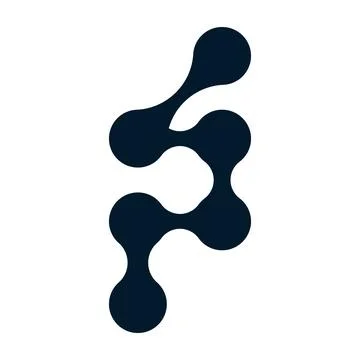 Organic connect pattern with metaball molecules. Geometric blob shapes and .. Stock Illustration