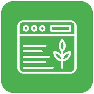 Organic Content Vector Icon Design Illustration Stock Illustration