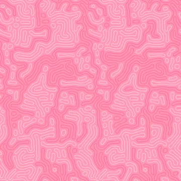 Organic coral background with rounded lines. Diffusion reaction seamless pattern 스톡 일러스트