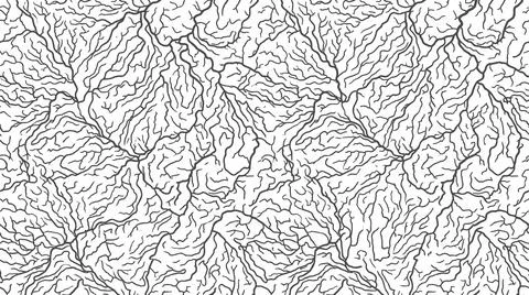 Organic coral branch pattern seamless abstract background design. 스톡 일러스트