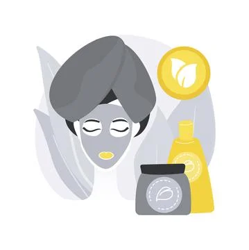 Organic cosmetics abstract concept vector illustration. Stock Illustration