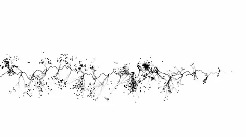 Organic crack-like pattern growing over white background Stock Footage 24617538