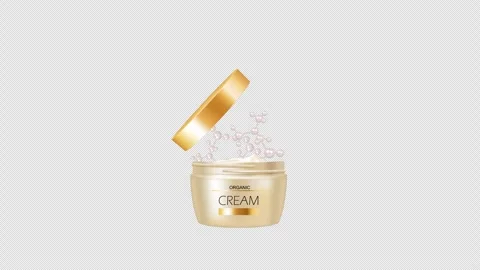 Organic cream Stock Footage