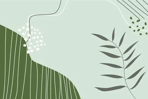 Organic Creative Presentation Template Stock Illustration