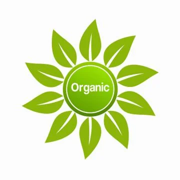 Organic design vector on a white background Stock Illustration