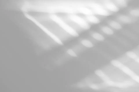 Organic drop shadow on a white wall Stock Photos