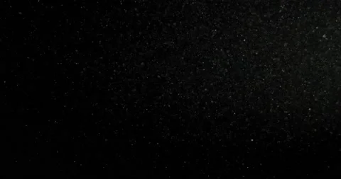 Organic dust particles floating on black background. Glittering sparkling Stock Footage 215879632