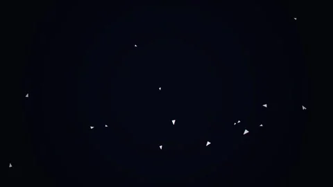 Organic Dust Particles Floating Naturally Against a Dark Black Background for Video stock 345863220