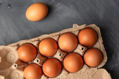 Organic egg Stock Photos